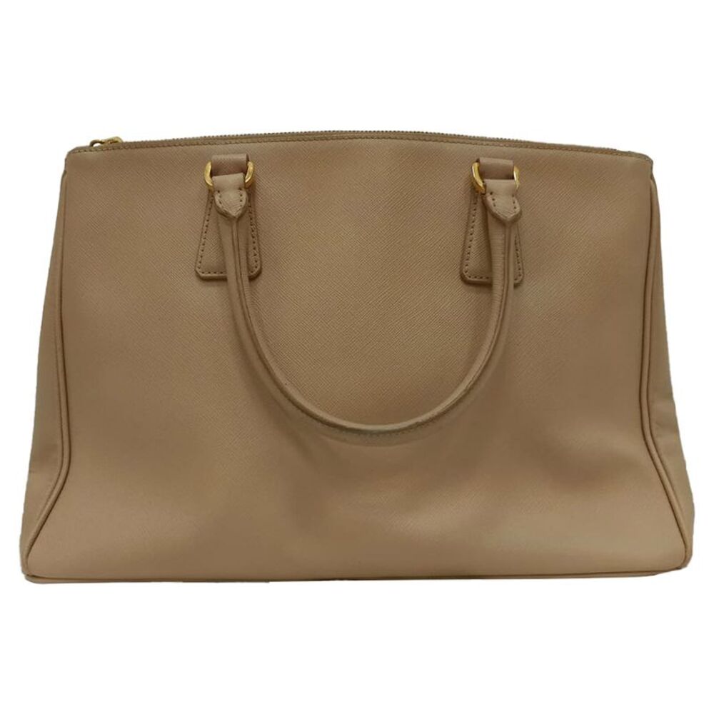 Prada Medium Galleria Double Zip Tote Bag in Beige Saffiano Leather - Picture 3 of 12